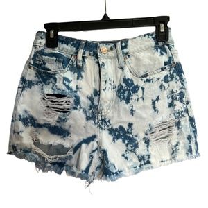 Juniors High Rise Denim Shorts